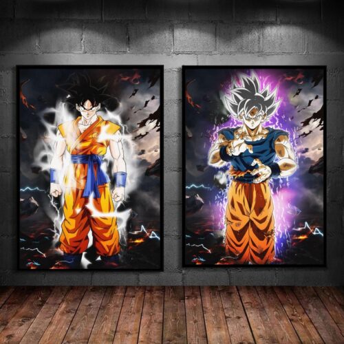 Dragon Ball Canvas Wall Art Modern Home Kid Action Figures Poster Toys Children’s Bedroom Decor Birthday Gifts Comics Pictures