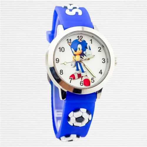 Sonic The Hedgehog Children’s Watch Silicone Wtrap Quartz Watch Outdoor Use For Children Sports Luminous Pointer Birthday Gifts